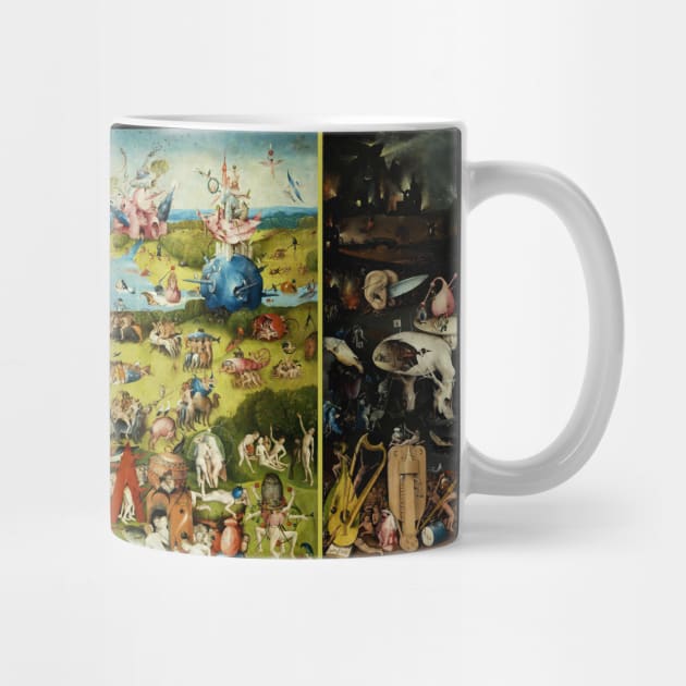 Garden of Earthly Delights , Paradise and Hell by Hieronymus Bosch by BulganLumini